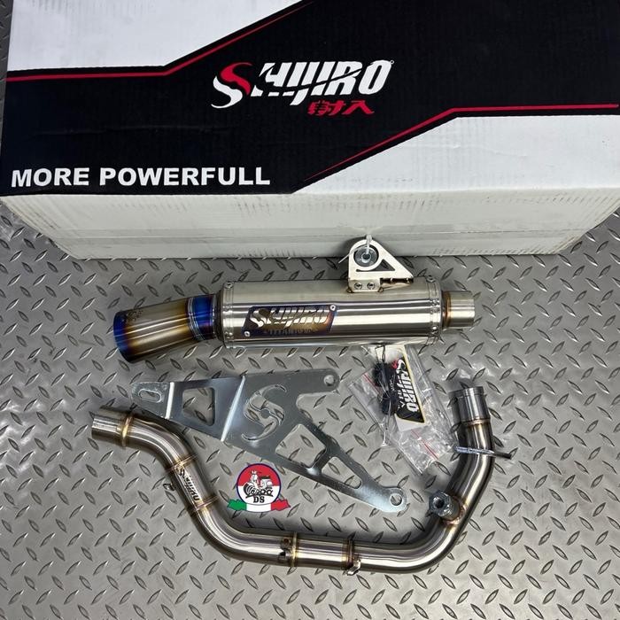 Knalpot Shijiro RC Power CT Series Vespa Sprint Primavera S LX LXV - Inlet 38mm 3V Iget