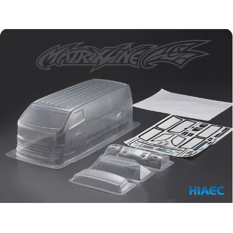 1/10 HIACE Bus 1:10 RC PC body shell 190mm width Transparent clean no painted for turing drift body 