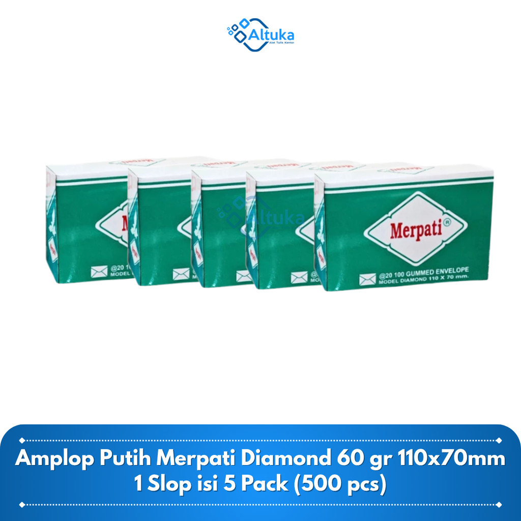 (1 Slop) 500 lbr  Amplop Mini Merpati / Amplop Uang Polos / Amplop 110x70mm