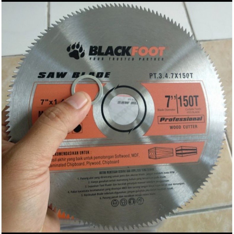 Saw Blade 7inch x 150T / Mata serkel 7" Spesialis Potong triplek dan kayu Berkualitas
