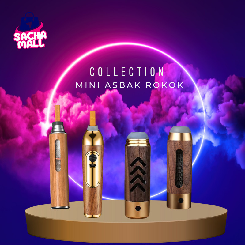 SACHA MALL Asbak Rokok Organizer Mobil | Asbak Kayu Mini Untuk Semua Ukuran Rokok | Asbak Mobil Elec