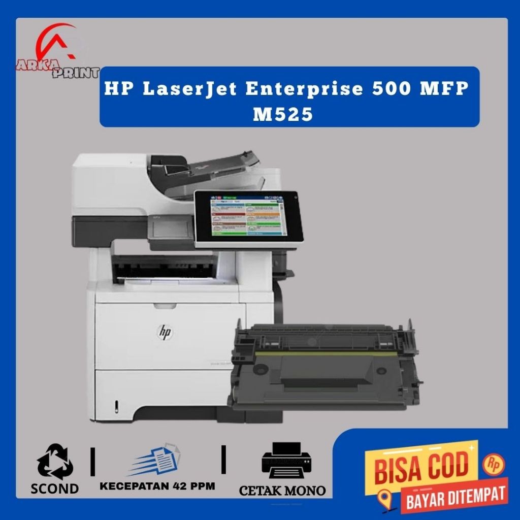 Printer HP LaserJet Enterprise 500 MFP M525 Siap Pakai (Scond)