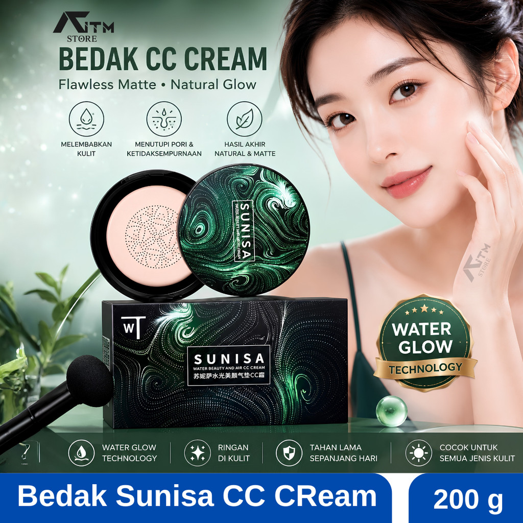 (BPOM) Sunisa Original BB Air Cushion Cream Foundation Waterproof