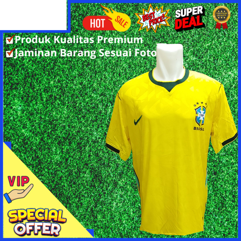 Kaos Bola Piala Dunia 2026 Brasil Home Player Issue  / Jersey Bola Premium Piala Dunia 2026 Brasil