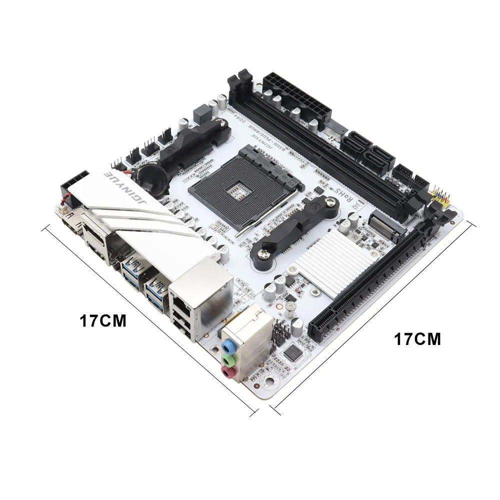 JGINYUE B350 ip MINI-ITX AM4 DDR4 Motherboard Desktop Gaming AMD new Motherboard B350I-PLUS ARGB Sat