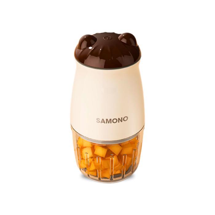 Food Chopper Mini Kaca Blender MPASI Coper Bumbu Choper Copper Samono Pisau Stainless - Krem