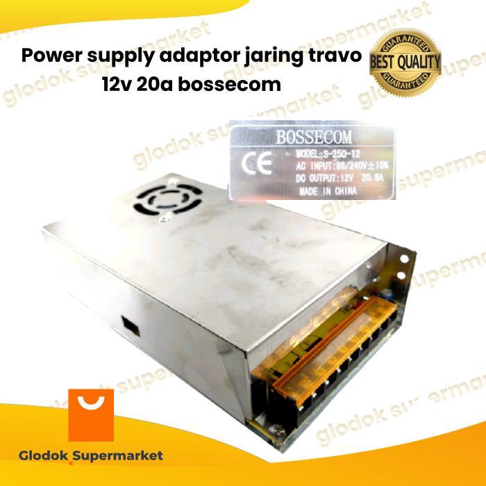 CB Power supply adaptor jaring travo 12v 20a bossecom - tanpa bubble