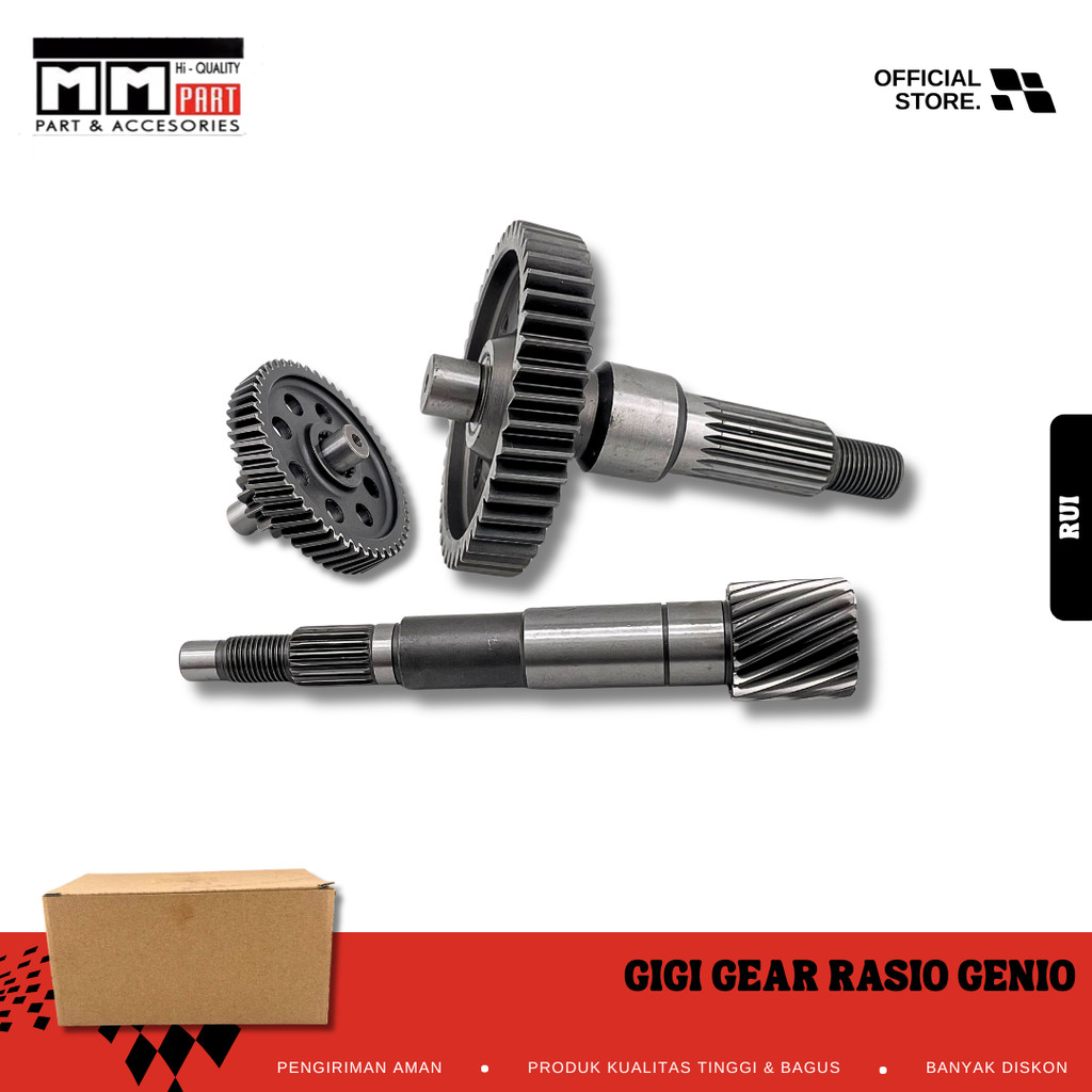 GIGI GEAR RASIO GENIO - GEAR GIGI RASIO KOMPLIT GENIO BEAT STREET BEAT DELUXE SCOOPY
