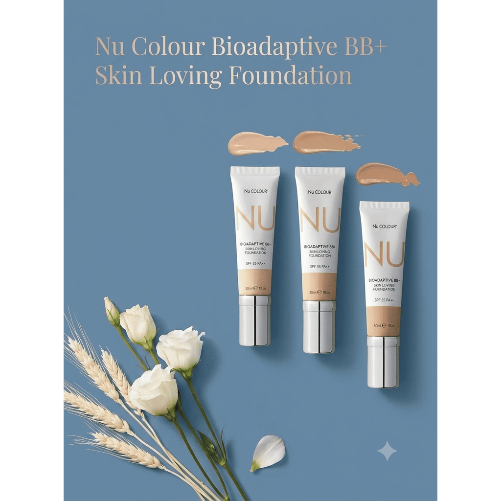 [ NUri Skin New ] Bedak Cair Foundation BB Cream Nu Colour Skin Loving NU skin / Pilihan Warna Ivory