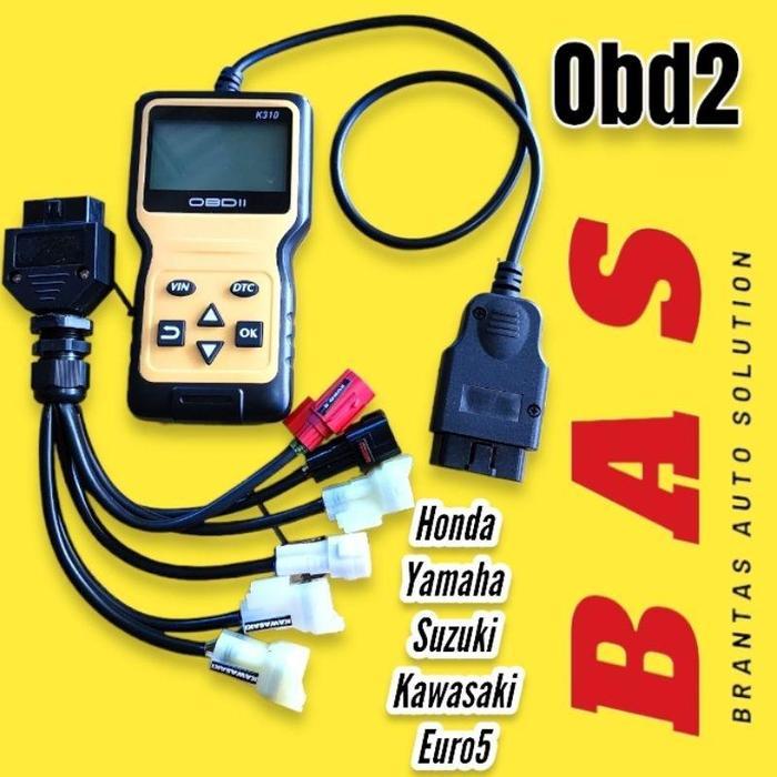 Scaner Motor Universal OBD2 6in1 untuk Motor dan Mobil - Car