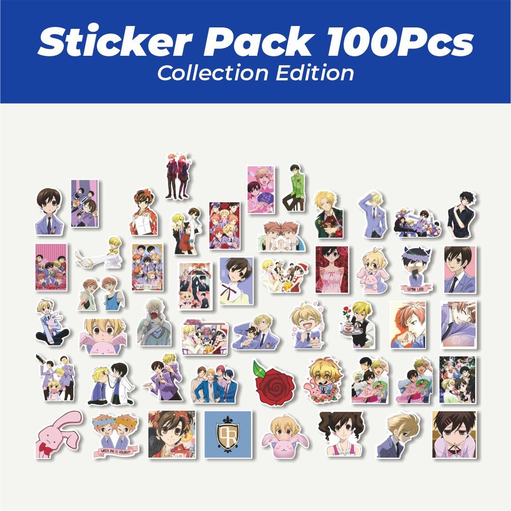 

Hot Stiker Anime Ouran High School Host Club Lucu Anti Air Stikers Berperekat Waterproof Sticker Decal Buat Motor Helm Buku Journal Koper Casing HP Laptop Botol Minum