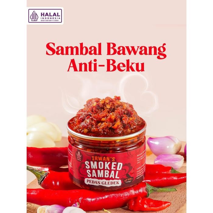 

SALE Sambal Pedas Gledek - Irwan's Smoked Sambal (Homemade Sambal Sehat, Sambal Asap, Sambal Arang) - 140grTERLARIS