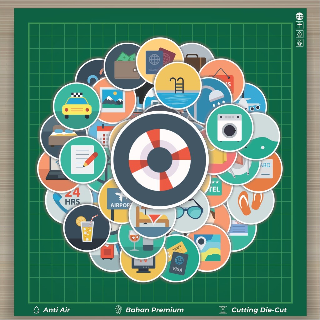 

HOT 50 PCS STIKER Stiker Ikon Datar Katalog Hotel Stiker Fashion Cars Decal Dingin Kartu Album Custom Vinyl Anti Air- Sticker Aesthetic Buku Journal Koper Casing HP Tablet Laptop Helm Motor Botol Minum