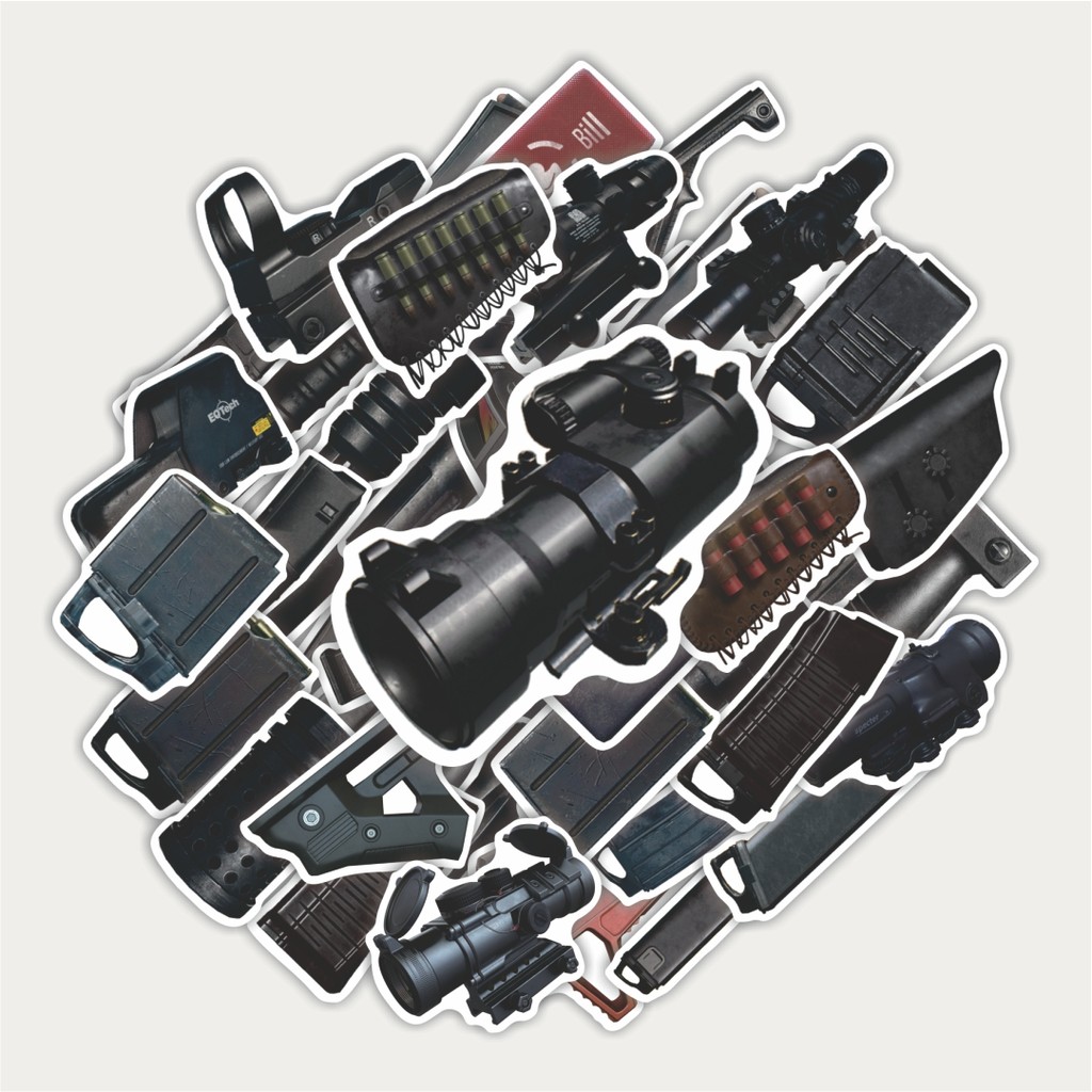 

Sticker Pack Stiker Games PUBG ATTACHMENT | Sticker TUMBLR | Stiker LAPTOP KOPER HELMP