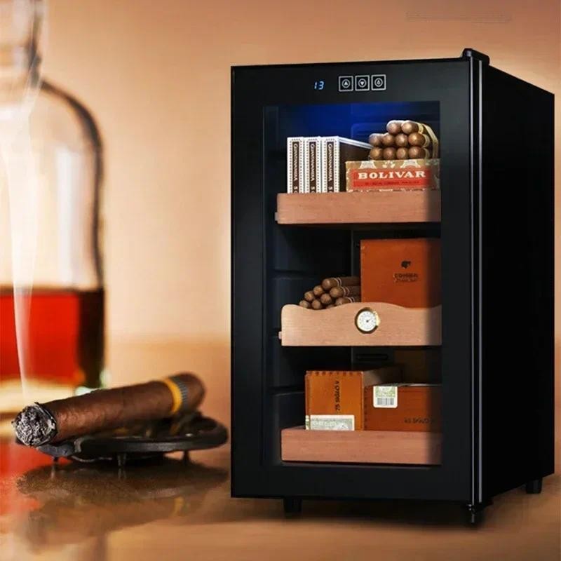 Desktop 220v BX-48 Constant Temperature 48L Thermostat Humidity Cigar Storage Cabinet Cedar Wood She