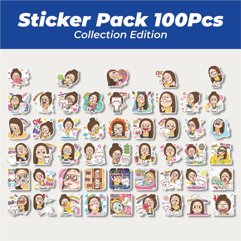 

Hot Stiker TuaGom Pop-Up Lucu Anti Air Stikers Berperekat Waterproof Sticker Decal Buat Motor Helm Buku Journal Koper Casing HP Laptop Botol Minum