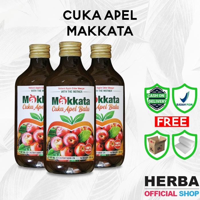 

HOT PRODUK Cuka Apel Makkata Apple Cider Vinegar 330Ml With Mother