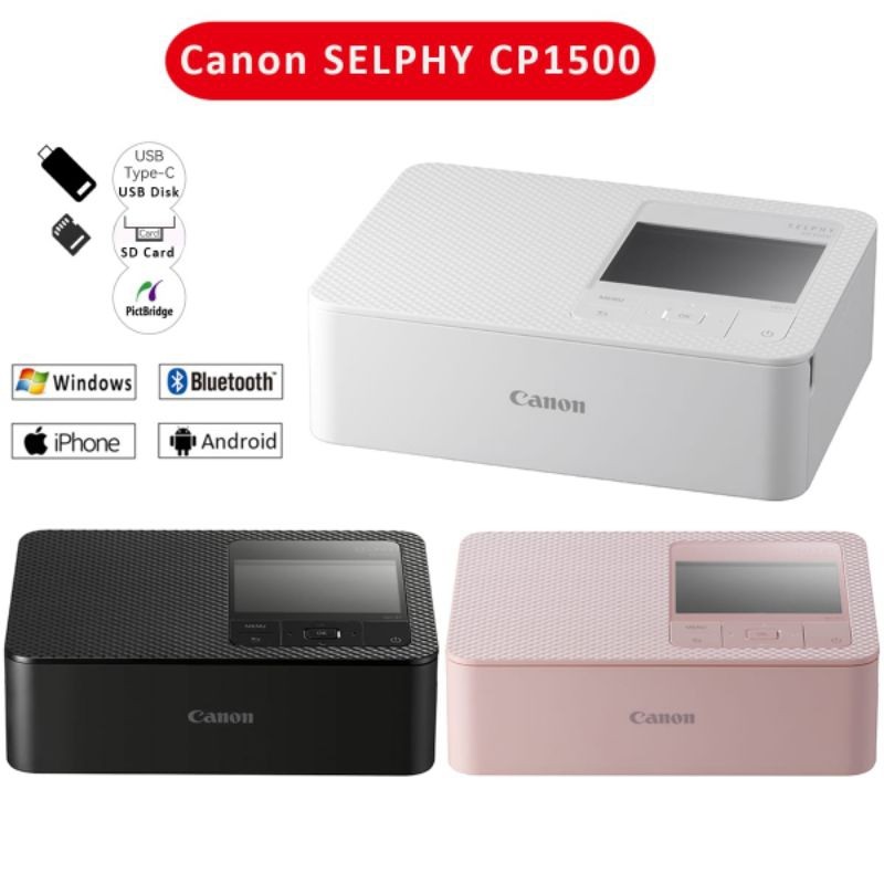 

Canon Selphy CP1500 Wireless Portable WiFi Compact Photo Printer