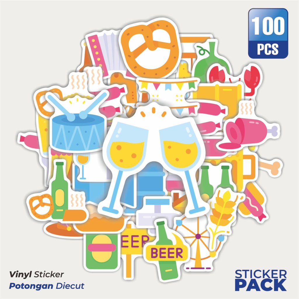 

Super Hemat! 100 PCS Stiker Games PUBG ATTACHMENT Waterproof Aesthetic- Untuk Laptop, Motor, dan Helm - Paper Stationery Pack