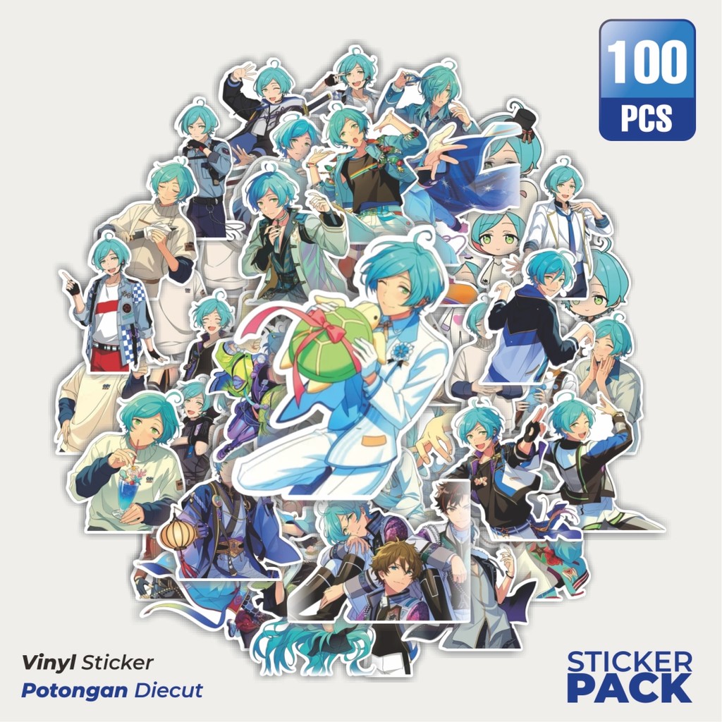 Terbaru! 50 pcs Stiker Anime Karakter Kanata Shinkai Dekorasi Lucu Kreatif untuk Notebook, Skateboar
