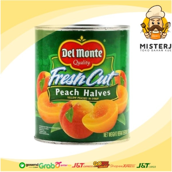 

Del Monte Peach Halves 825gr + BUBBLE WRAP | Yellow Peaches In Syrup