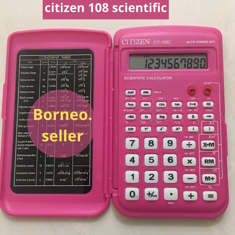 

CALCULATOR ILMIAH CT 108 KC108 CT108 SCIENTIFIC MURAH 108 WARNA