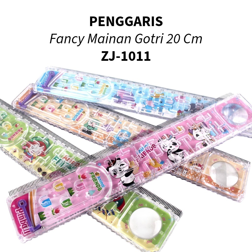 

❤️️1buah Penggaris 20cm + Mainan Gotri ZJ-1011 / Penggaris 20cm Fancy❤️️