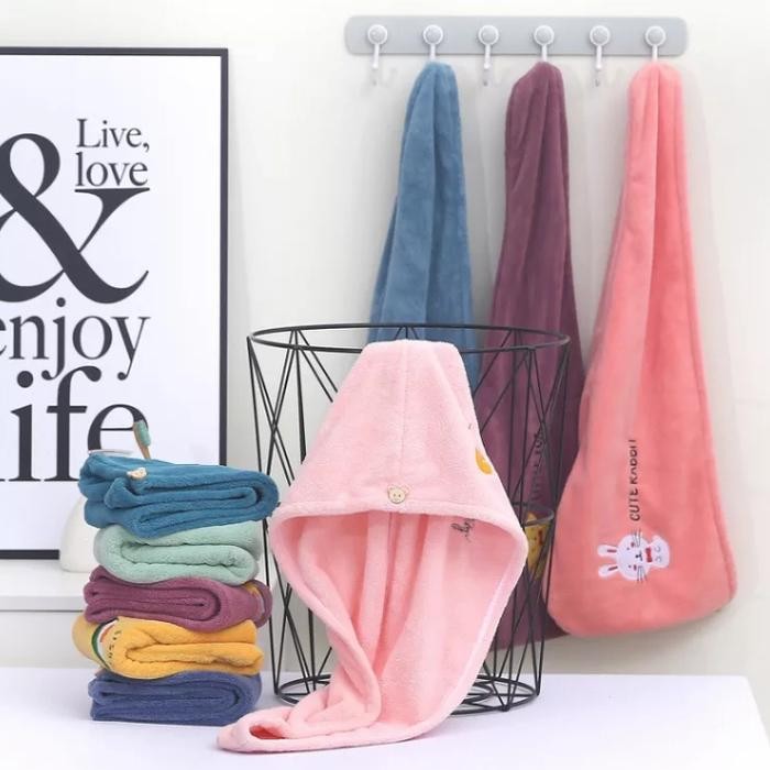 Handuk Keramas Rambut Towel Handuk Kepala Keramas Turban Keramas