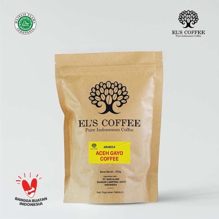 

PROMO El's Coffee Kopi Aceh Gayo Arabika 200Gr Biji Kopi/Kopi Bubuk PureIndonesiaCoffee Beans KopiArabika - bean