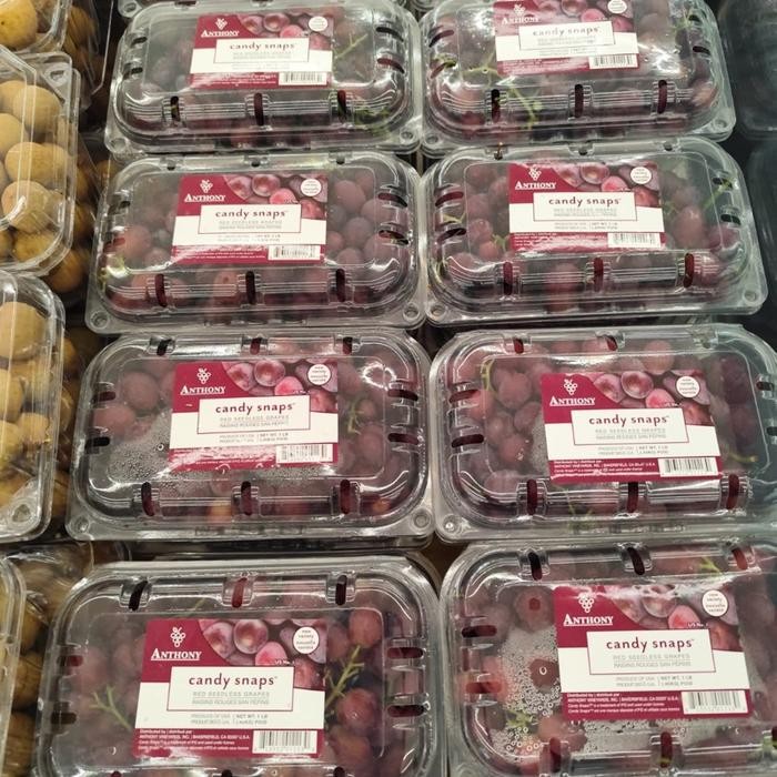 

Anggur candy snap | Buah anggur dengan sensasi rasa permen manis pack 454 grm