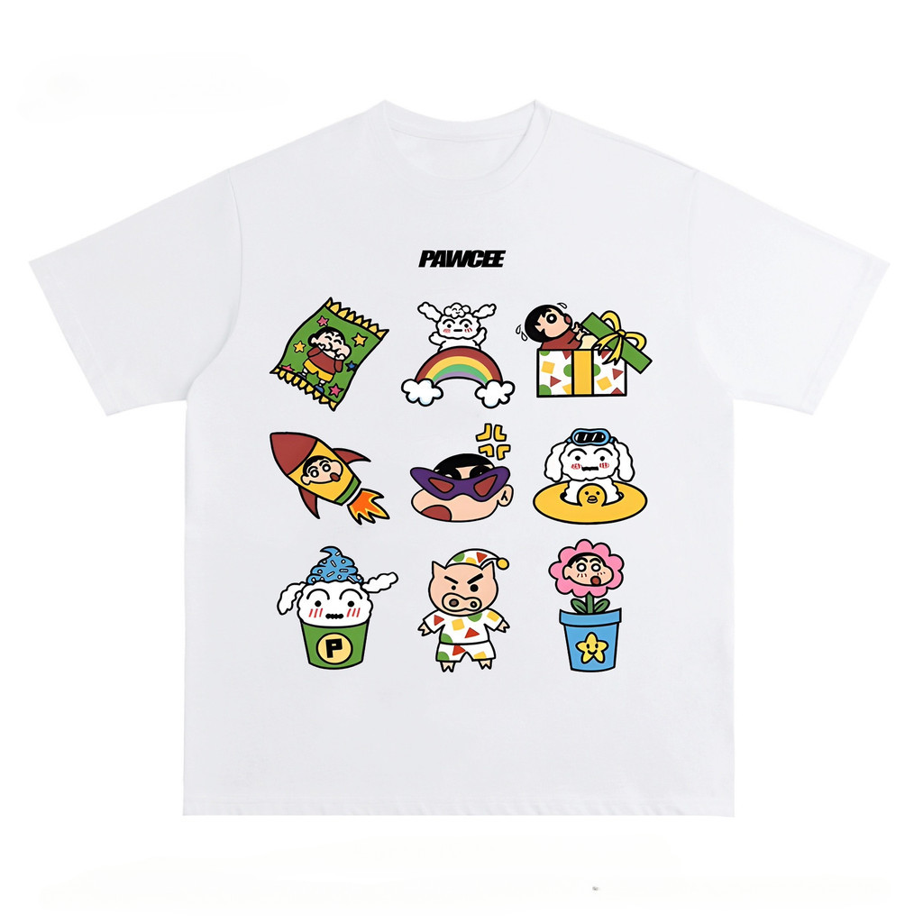 Mirage T-shirt Oversize Crayon Shin-chan Cartoon | Lengan Pendek Baju Kaos Oversize Wanita Baju | Ko