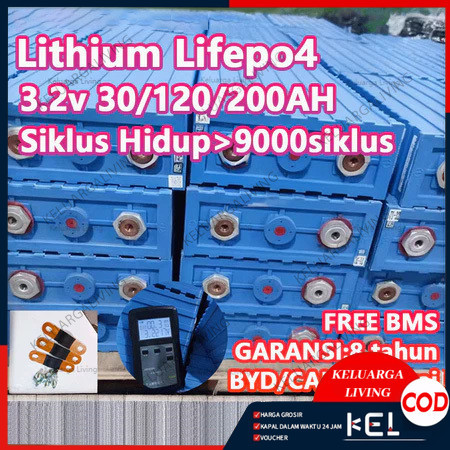200Ah CATL/BYD Baru Lifepo4 Baterai 3.2V 120Ah/200Ah lifepo4 Baterai cell Lithium iron phosphate dee
