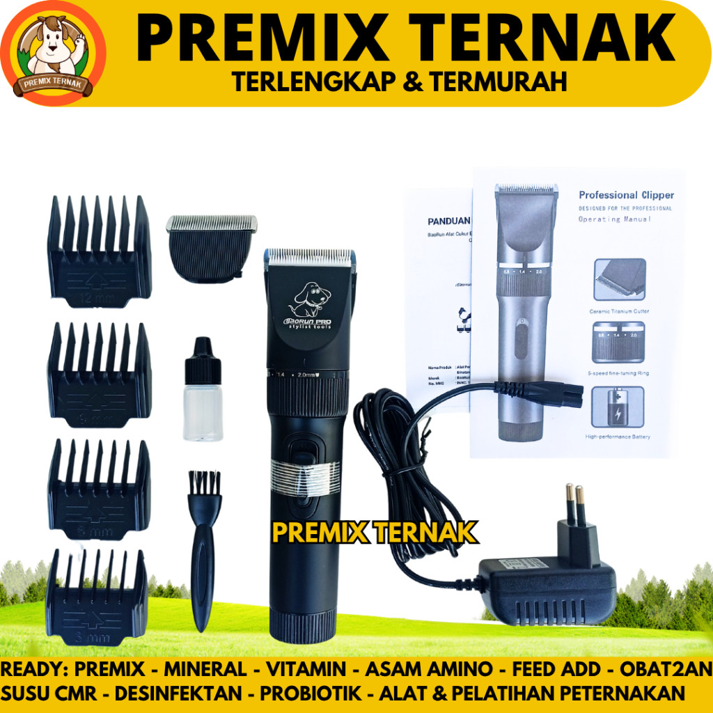 BAORUN P7 - Alat Cukur Hewan Elektrik untuk Bulu Domba - Mesin Cukur Domba Anjing Kucing Kambing
