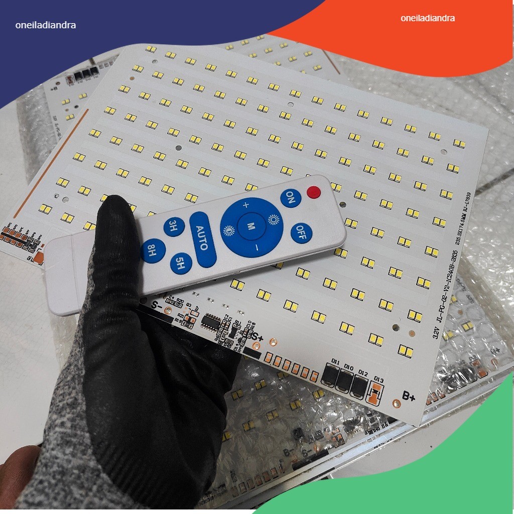 BIG PCB Papan SMD Input 3.7v 4.2v lithium 18650 DIY Led Solar Panel