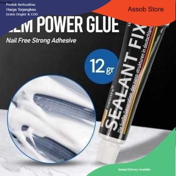 

Power Glue Pengganti Paku Super Kuat Transparan Original SEALANT FIX - Assob Store