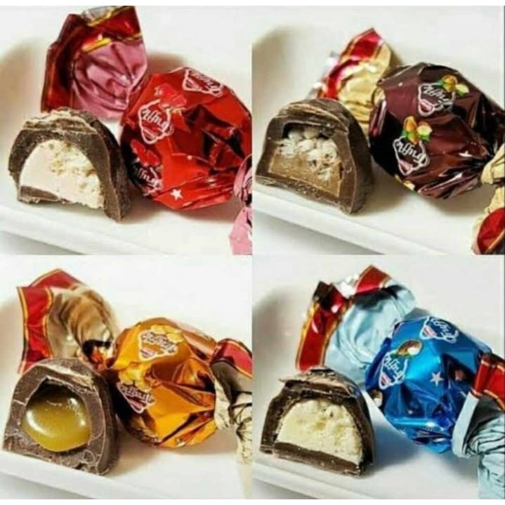 

Coklat Truffle Mix 1 kg | Cokelat Trufle Turkey Elvan - Choco Arab Premium Oleh-Oleh Haji dan Umroh