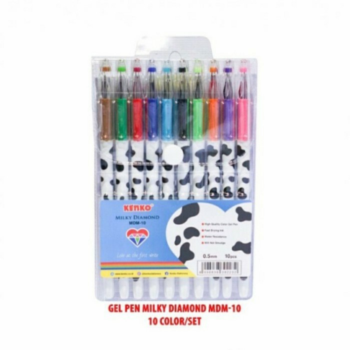 

KENKO Gelp Pen Set 10 Warna MDM-10 Milky
