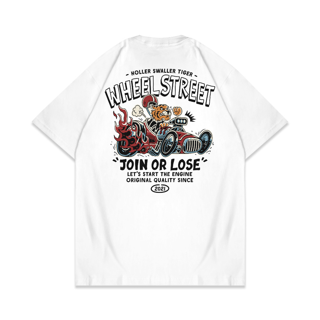 (COD) Wheelstreet - Tshirt - Holler Swaller - White