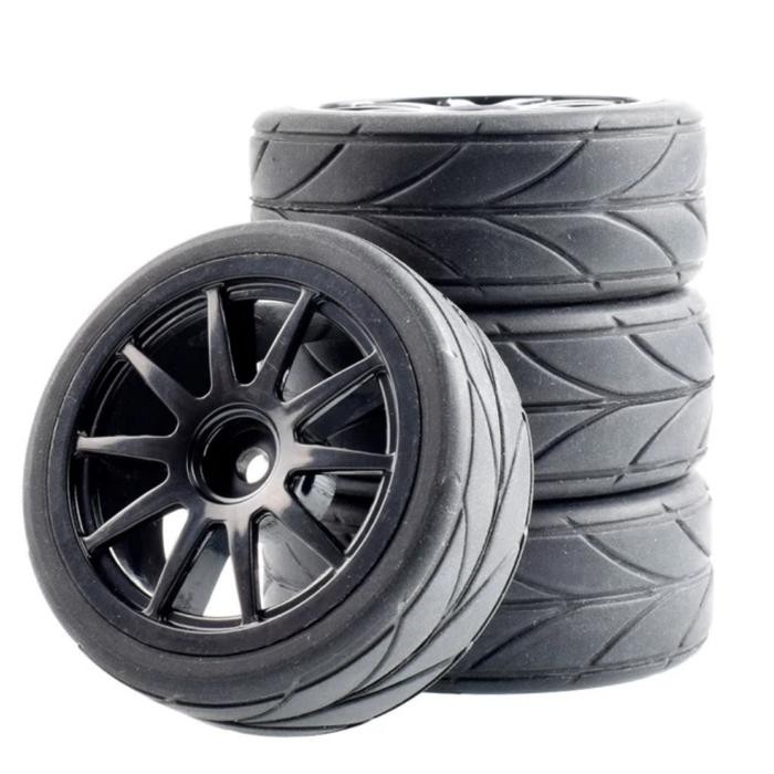 1pcs Ban onroad hex 12mm RC 1/8 1/10 1/12 1/18 wltoys hsp feiyue HPI - Hitam by Urbanite store