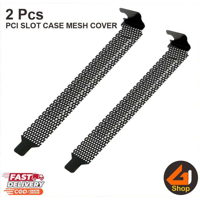 PCI Slot Cover Bracket Mesh Vented Dust Filter Blanking Plate for Computer Cases
