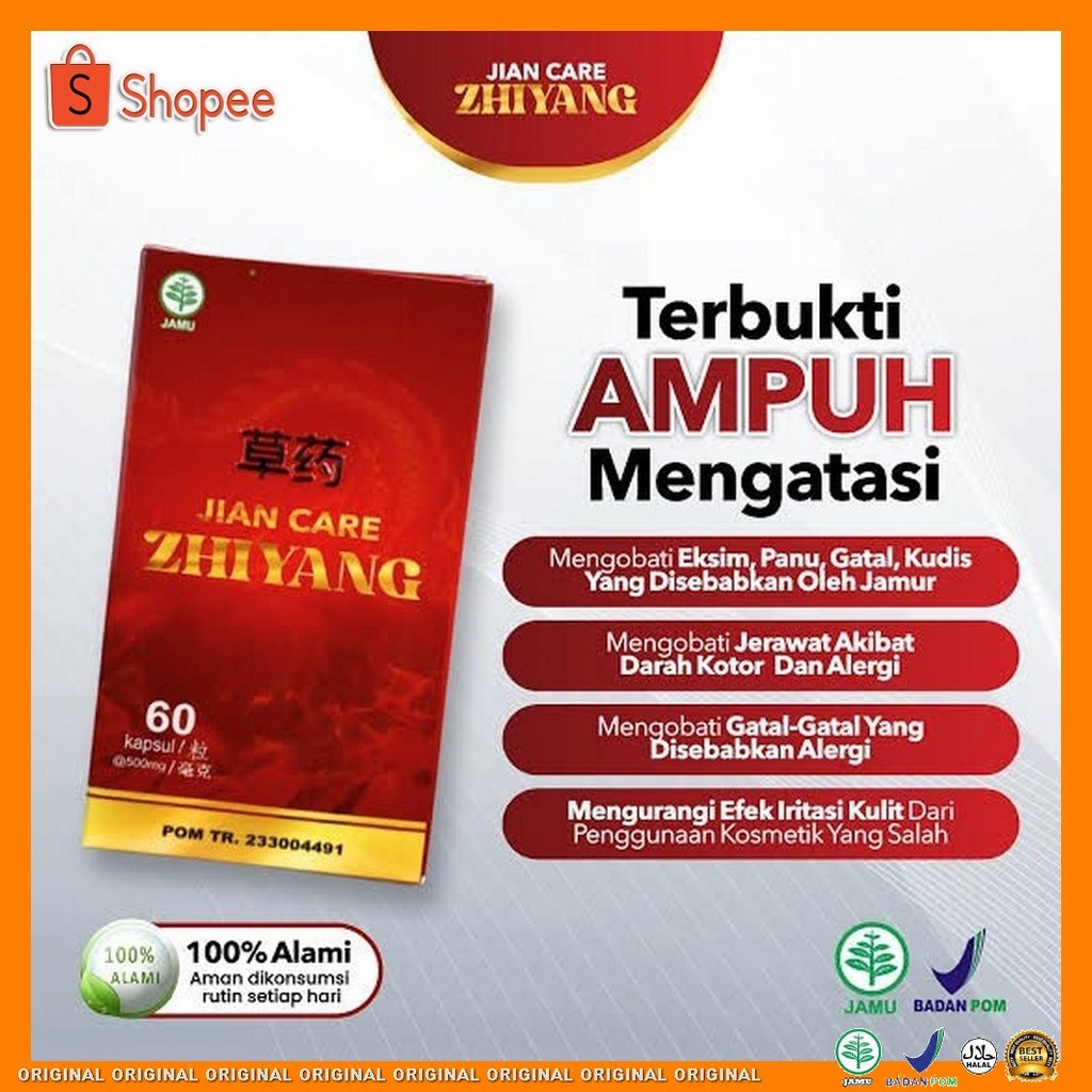 Herbal Zhi yang - Obat Herbal Untuk Membantu Meredakan Gatal Pada Kulit Alergi Biduran Kurap