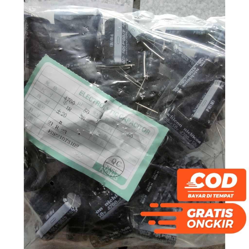 ELCO ELKO 4700UF 50V 4700 UF 50 VOLT NICHICON