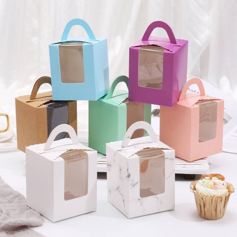 Kotak Cupcake/Box Cupcake/Kotak Tentang Cupcake /Paper Cupcake Case/Single Cupcake Box