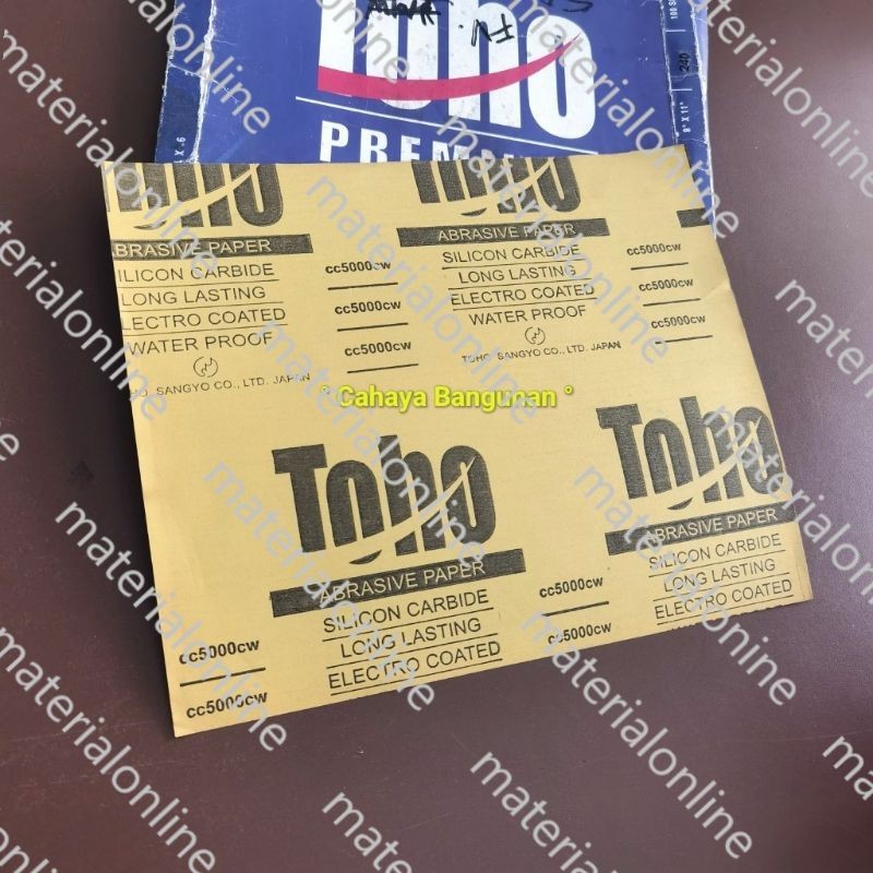 Amplas Ampelas Hamplas Kertas Halus Batu Cincin Akik Poles TOHO Grid 5000