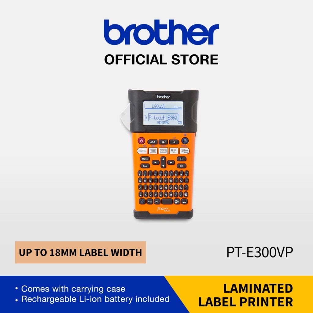 Printer Label Brother P-Touch PT-E300 PT-E300VP - Original Resmi