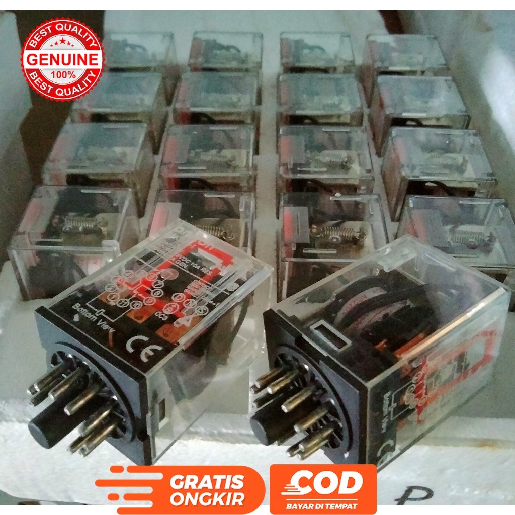 RELAY AC 11P 11 PIN 11 KAKI 220V 220 VOLT MK3P-1 OMRON