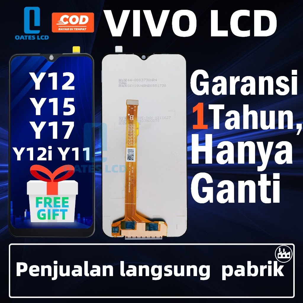 CASEORY LCD VIVO Y12/Y15/1904/Y17/Y12i/2007/Y11/Y3 UNIVERSAL FULLSET Touchscreen ORI HP OG Crown