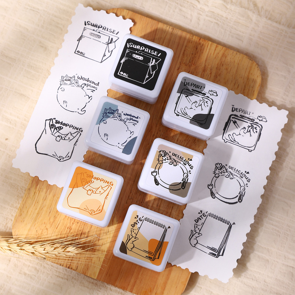 

Cute Cartoon pattern Decoration Stamp Retro Wooden Rubber Stamps for Scrapbooking Stationery DIY Decorative Craft Standard Seal