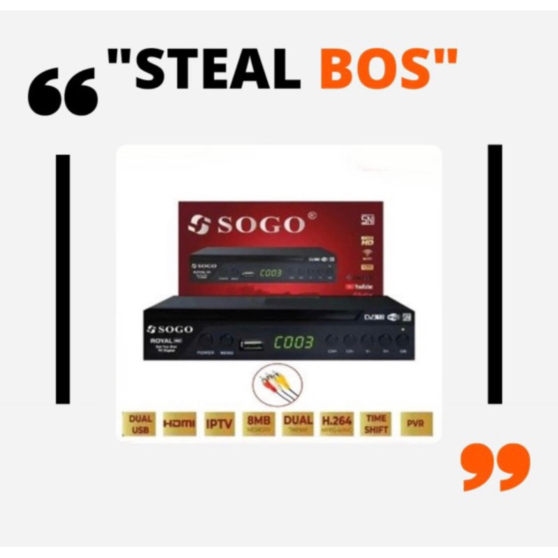 SET TOP BOX SOGO STB DIGITAL RECEIVER STB SOGO DVB T2 digital set top box sogoMurah
