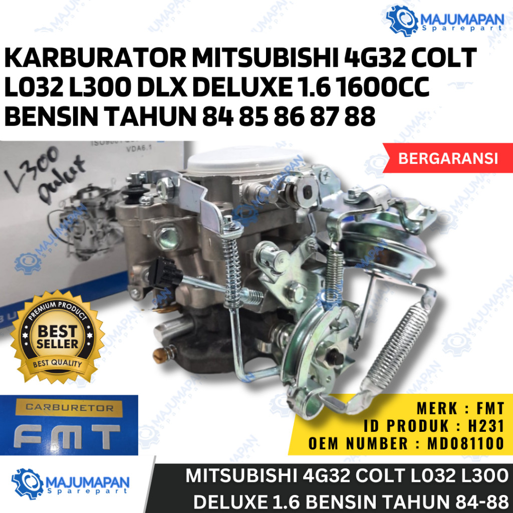 CARBURATOR KARBURATOR KARBU CARBU 4G32 COLT L032 L300 DELUXE 1.6 1600CC BENSIN TAHUN 84 85 86 87 88